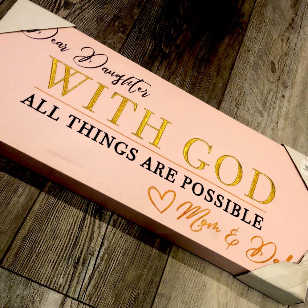 With god sign